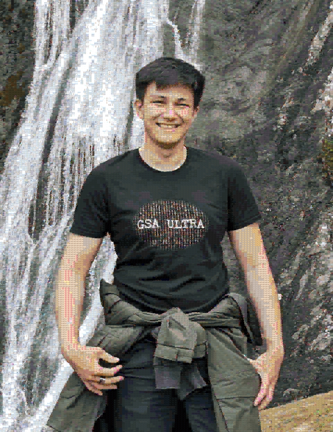 A photomosaic of the author of this website, Sam Harris.